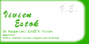 vivien estok business card